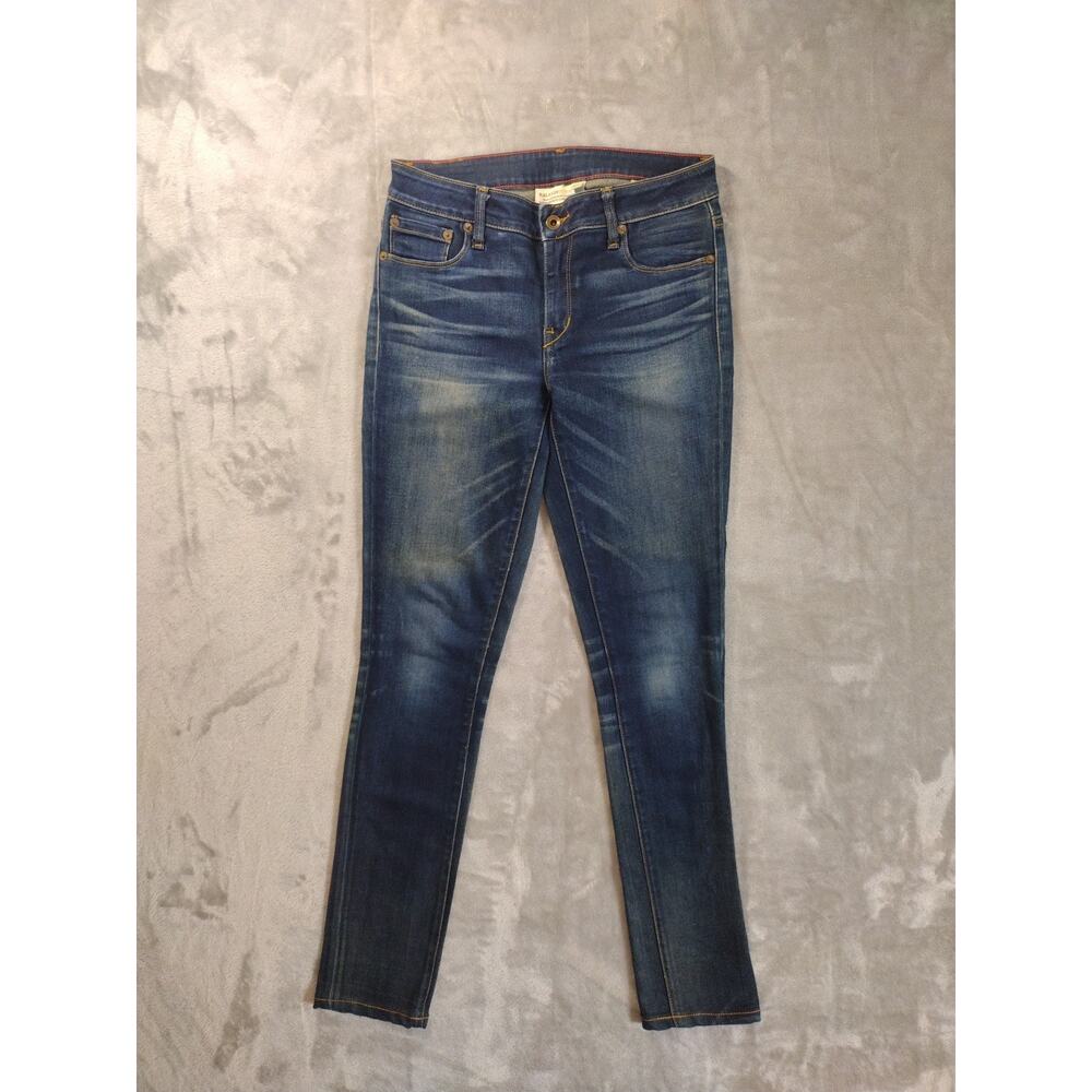 Raleigh Denim Jeans Womens 25 Surry Skinny Dk Wash Made In NC USA